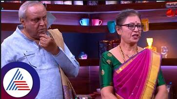 Zee Kannada couples kitchen Mukhyamantri Chandru wife Padma in Master anand show vcs Zee Kannada couples kitchen Mukhyamantri Chandru wife Padma in Master anand show vcs