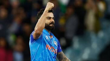 Virat Kohli surpasses Sachin Tendulkar to hit most runs in ODI and T20 World Cups kvn Virat Kohli surpasses Sachin Tendulkar to hit most runs in ODI and T20 World Cups kvn