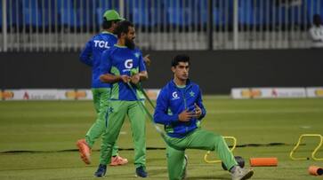 Pakistan Fast Bowler Naseem Shah is likey to be ruled out from ICC Mens Cricket World Cup 2023 due to Shoulder Injury rsk Pakistan Fast Bowler Naseem Shah is likey to be ruled out from ICC Mens Cricket World Cup 2023 due to Shoulder Injury rsk