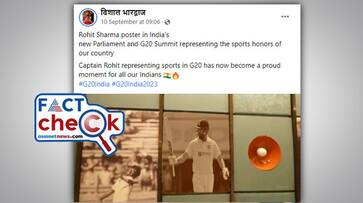 reality behind Rohit Sharma poster in India new Parliament and G20 Summit venue jje reality behind Rohit Sharma poster in India new Parliament and G20 Summit venue jje