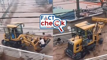 Derna floods bulldozer rescues peoples from house roof video not from Libya flood fact check jje Derna floods bulldozer rescues peoples from house roof video not from Libya flood fact check jje