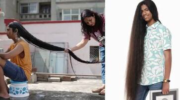longest hair 15 year old boy gets Guinness World Record rlp longest hair 15 year old boy gets Guinness World Record rlp