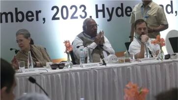 Congress working committee meet ends in Hyderabad Congress working committee meet ends in Hyderabad