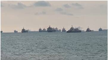 Ahammad Devarkovil posted video of First ship to Vizhinjam Port joy Ahammad Devarkovil posted video of First ship to Vizhinjam Port joy