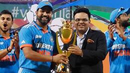 Jay shah presents Asia Cup 2023 trophy to Rohit Sharma, Sourav Ganguly fans troll bcci CRA