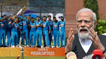 PM Modi congratulates Team India for 8th Asia Cup crown gkc PM Modi congratulates Team India for 8th Asia Cup crown gkc