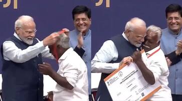Tamil Nadu fishing net maker turns emotional during launching of PM Vishwakarma Scheme SSM Tamil Nadu fishing net maker turns emotional during launching of PM Vishwakarma Scheme SSM