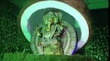 A 14 feet tall Ganesha statue is carved in the middle of a coconut grove in Salem KAK
