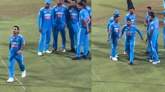 Asia Cup 2023 Final: Ishan Kishan Imitates Virat Kohli funny walk after India vs Sri Lanka CRA Asia Cup 2023 Final: Ishan Kishan Imitates Virat Kohli funny walk after India vs Sri Lanka CRA