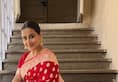 Karva Chauth special saree 2023 actress vidya balan silk saree blouse design kxa 