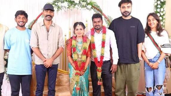 Dhanush Attends His Assistant Marriage In Chennai JMS Dhanush Attends His Assistant Marriage In Chennai JMS