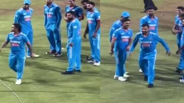 watch viral video ishan kishan imitating virat kohli after asia cup final saa watch viral video ishan kishan imitating virat kohli after asia cup final saa