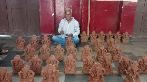 Ganesha Mahamandal is creating environmental awareness among people at Vijayapura gvd Ganesha Mahamandal is creating environmental awareness among people at Vijayapura gvd