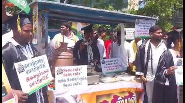 congress party members protest against modi government for unemployment in puducherry vel congress party members protest against modi government for unemployment in puducherry vel