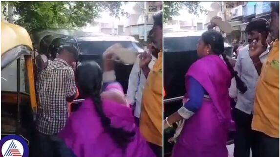 Davanagere young man harassing college girls was slapped with footwear sat Davanagere young man harassing college girls was slapped with footwear sat
