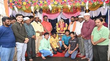 Hindu Muslim Celebration of Gauri Ganesha Festival Together in Mysuru grg Hindu Muslim Celebration of Gauri Ganesha Festival Together in Mysuru grg