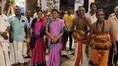 durga stalin did special prayer at aadhipureeswarar temple in chennai vel