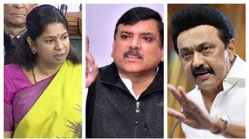 mk stalin, kanimozhi , sanjay sing about comments on womens reservation bill fvv mk stalin, kanimozhi , sanjay sing about comments on womens reservation bill fvv