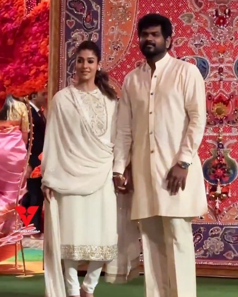 Jawan actress Nayanthara attends Ambani Ganesh Chaturthi bash with husband Vignesh Shivan; twins in white ATG