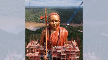 108 Foot Adi Shankaracharya Statue unveils in madhya pradesh SSM 108 Foot Adi Shankaracharya Statue unveils in madhya pradesh SSM
