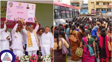 Karnataka Congress government Shakti scheme 100 days Celebrating 62 crore women free travel sat Karnataka Congress government Shakti scheme 100 days Celebrating 62 crore women free travel sat
