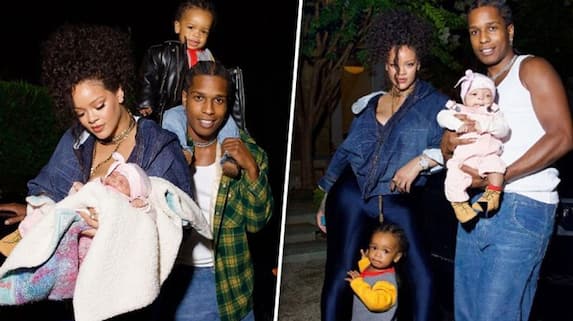 Rihanna, A$AP Rocky debut pics of new baby boy Riot Rose