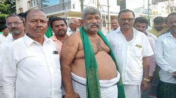 Farmers Held Protest in Davanagere grg Farmers Held Protest in Davanagere grg