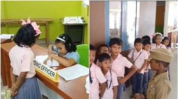 Kerala: Lower Primary school in Vizhinjam uses EVM for student elections rkn Kerala: Lower Primary school in Vizhinjam uses EVM for student elections rkn