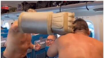 WWE style match on Japans bullet train bkg WWE style match on Japans bullet train bkg