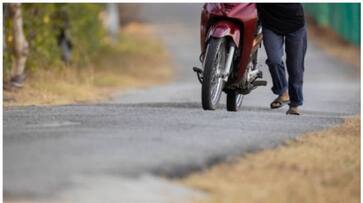 Did the bike stop during the trip? There's a trick to getting to the petrol pump prn Did the bike stop during the trip? There's a trick to getting to the petrol pump prn
