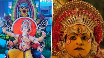 Rishab Shetty's Kantara takes over Ganesh Chaturthi festivities, pandals don 'Kantara Ganpati' idols ADC