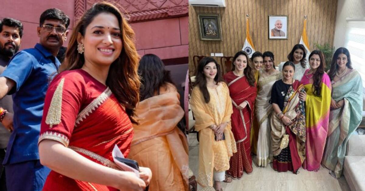 புதிய நாடாளுமன்றத்தில் நுழைந்ததும் தமன்னாவுக்கு வந்த அரசியல் ஆசை... நடிகைகளின் வருகையால் வெடித்த சர்ச்சை