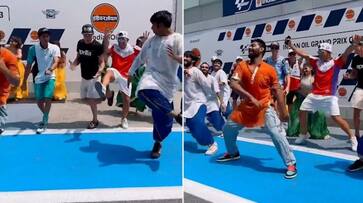 Naatu Naatu fever grips MotoGP Bharat: WATCH Alex Marquez, Takaaki Nakagami & Co. shake a leg at BIC snt Naatu Naatu fever grips MotoGP Bharat: WATCH Alex Marquez, Takaaki Nakagami & Co. shake a leg at BIC snt