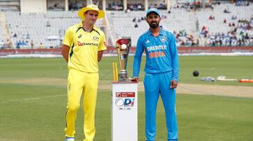 IND vs AUS 2nd ODI Australia revised DLS target 317 in 33 overs due to rain interrupt ckm IND vs AUS 2nd ODI Australia revised DLS target 317 in 33 overs due to rain interrupt ckm