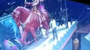 Accused Arrested For Shivaji Idol Damaged at Dandeli in Uttara Kannada grg Accused Arrested For Shivaji Idol Damaged at Dandeli in Uttara Kannada grg