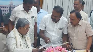 MLA HV Venkatesh met CM Siddaramaiah snr MLA HV Venkatesh met CM Siddaramaiah snr