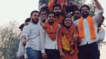 ABPV secured victory in 3 out of 4 seat in Delhi university Student election ckm ABPV secured victory in 3 out of 4 seat in Delhi university Student election ckm