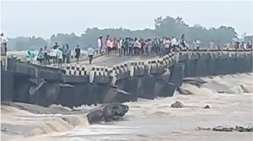 bridge collapses in Gujarat, vehicles plunge into river KRJ bridge collapses in Gujarat, vehicles plunge into river KRJ