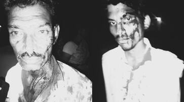 Four people serious injure on Liquor bottles attack at Palnadu District AKP Four people serious injure on Liquor bottles attack at Palnadu District AKP