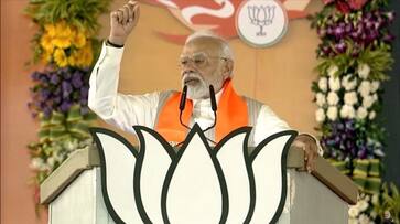 MP Polls 2023: PM Modi launches scathing attack on Congress; cautions first-time, women voters AJR MP Polls 2023: PM Modi launches scathing attack on Congress; cautions first-time, women voters AJR
