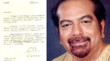 KG George's hand written note to fan goes viral on internet rkn KG George's hand written note to fan goes viral on internet rkn