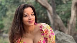 Bhojpuri actress Monalisa shows her curvy figure in floral deep neck dress rps