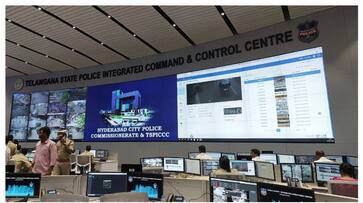Hyderabad Police set up new war room with one lakh cameras and helipad prm Hyderabad Police set up new war room with one lakh cameras and helipad prm