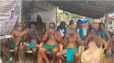TN farmers hold dead mice in their mouths in protest against Karnataka TN farmers hold dead mice in their mouths in protest against Karnataka