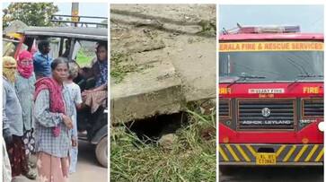 housewifes leg was stuck between the slabs drainage sts housewifes leg was stuck between the slabs drainage sts