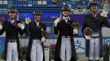 Asian Games 2023 Historic Gold for Indian equestrian team kvn Asian Games 2023 Historic Gold for Indian equestrian team kvn
