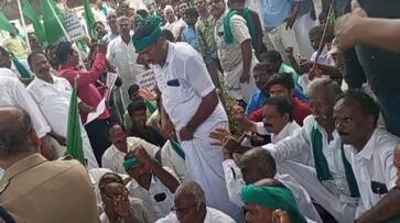 Cauvery rights recovery group train picket protest tvk Cauvery rights recovery group train picket protest tvk