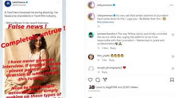 Nithya Menen reacts to news that she accused Tamil actor of harassing her on sets, says 'It's Very Sad That...' RBA Nithya Menen reacts to news that she accused Tamil actor of harassing her on sets, says 'It's Very Sad That...' RBA