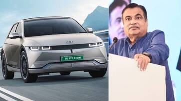 Nitin Gadkari gets a new Hyundai Ioniq 5 and gives his hydrogen powered Toyota Mirai to Tejaswi Yadav prn Nitin Gadkari gets a new Hyundai Ioniq 5 and gives his hydrogen powered Toyota Mirai to Tejaswi Yadav prn