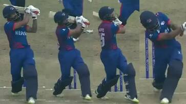 watch video nepali cricketer dipendra singh airee scoress fastest fifty in T20 saa watch video nepali cricketer dipendra singh airee scoress fastest fifty in T20 saa